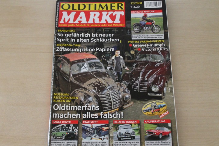 Deckblatt Oldtimer Markt (12/2008)